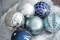Christmas Ornaments Set, 16ct Navy Blue and Silver Shatterproof Fall Christmas Tree Decorations Ball Ornaments Bulk, 3.15 Inches Elegant Hanging Ornaments for Xmas Trees Decor